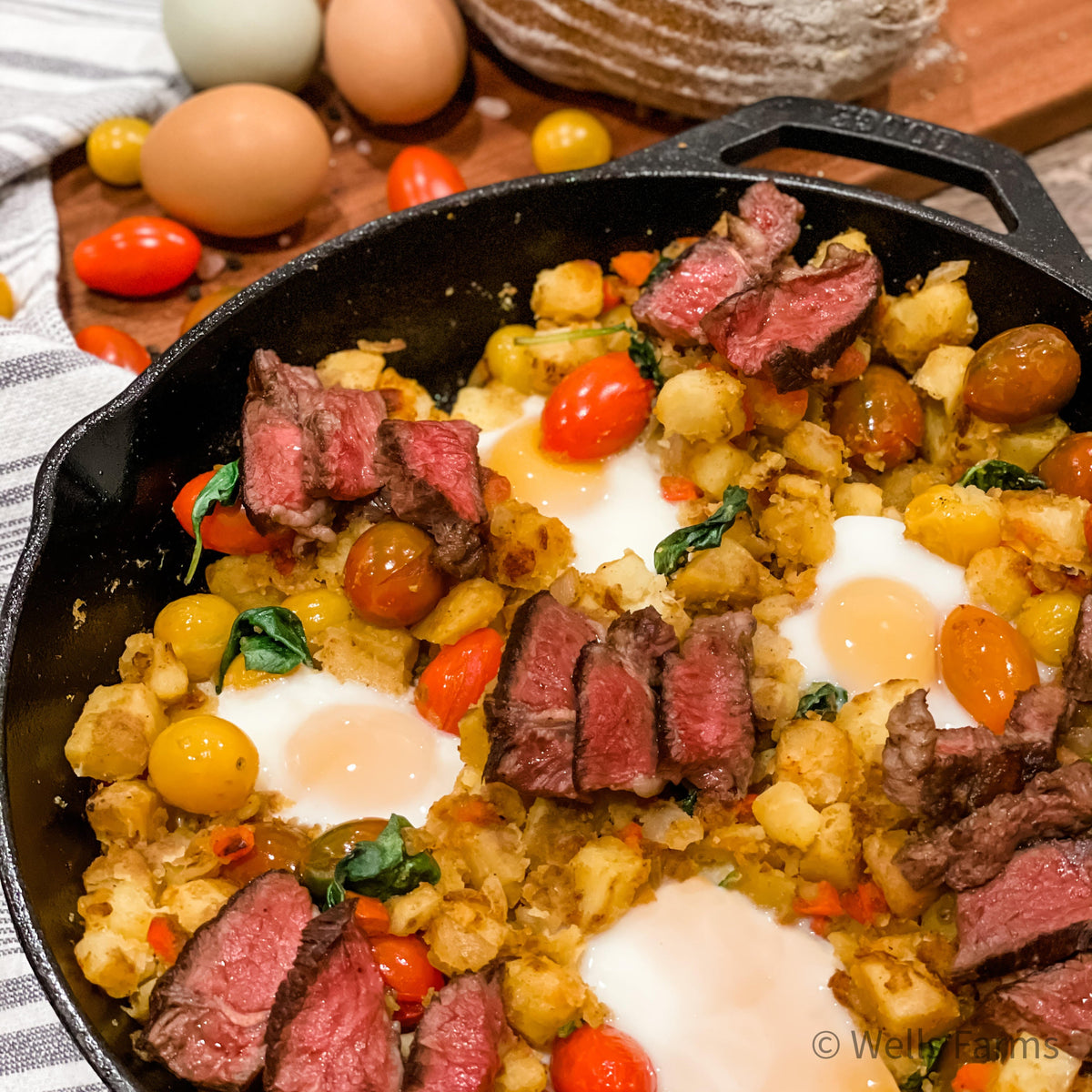 Steak and Eggs Hash – Wells Farms