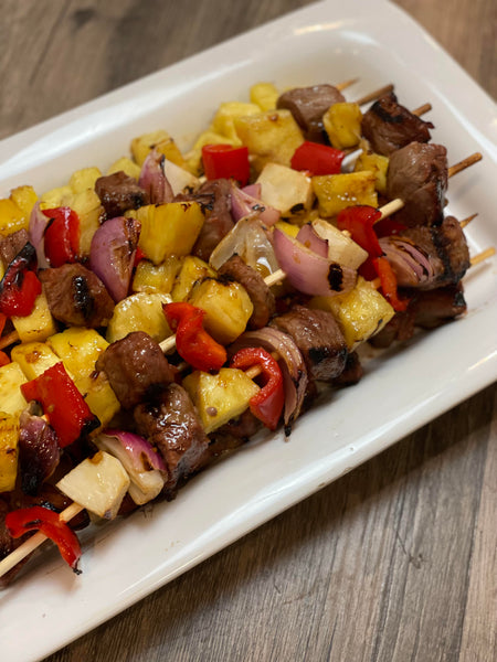 Hawaiian Beef Kabobs